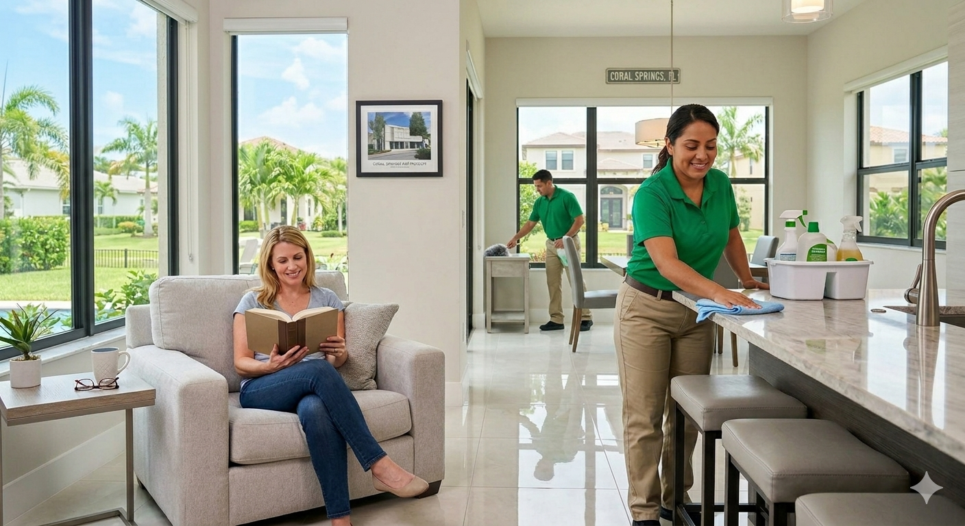 Professional residential cleaning services in Coral Springs FL by City House Cleaners